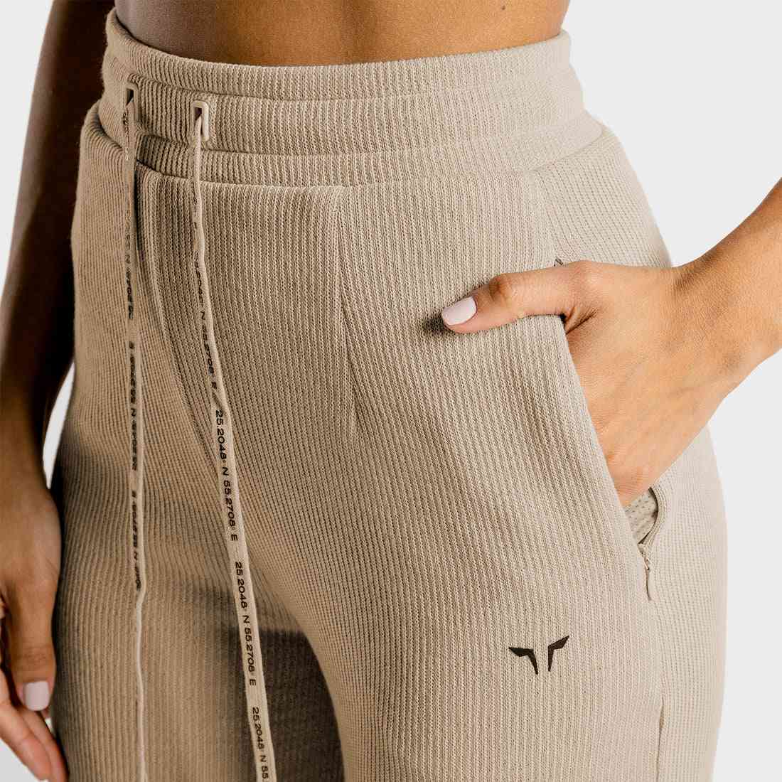LUXE WIDE LEG PANTS - STONE